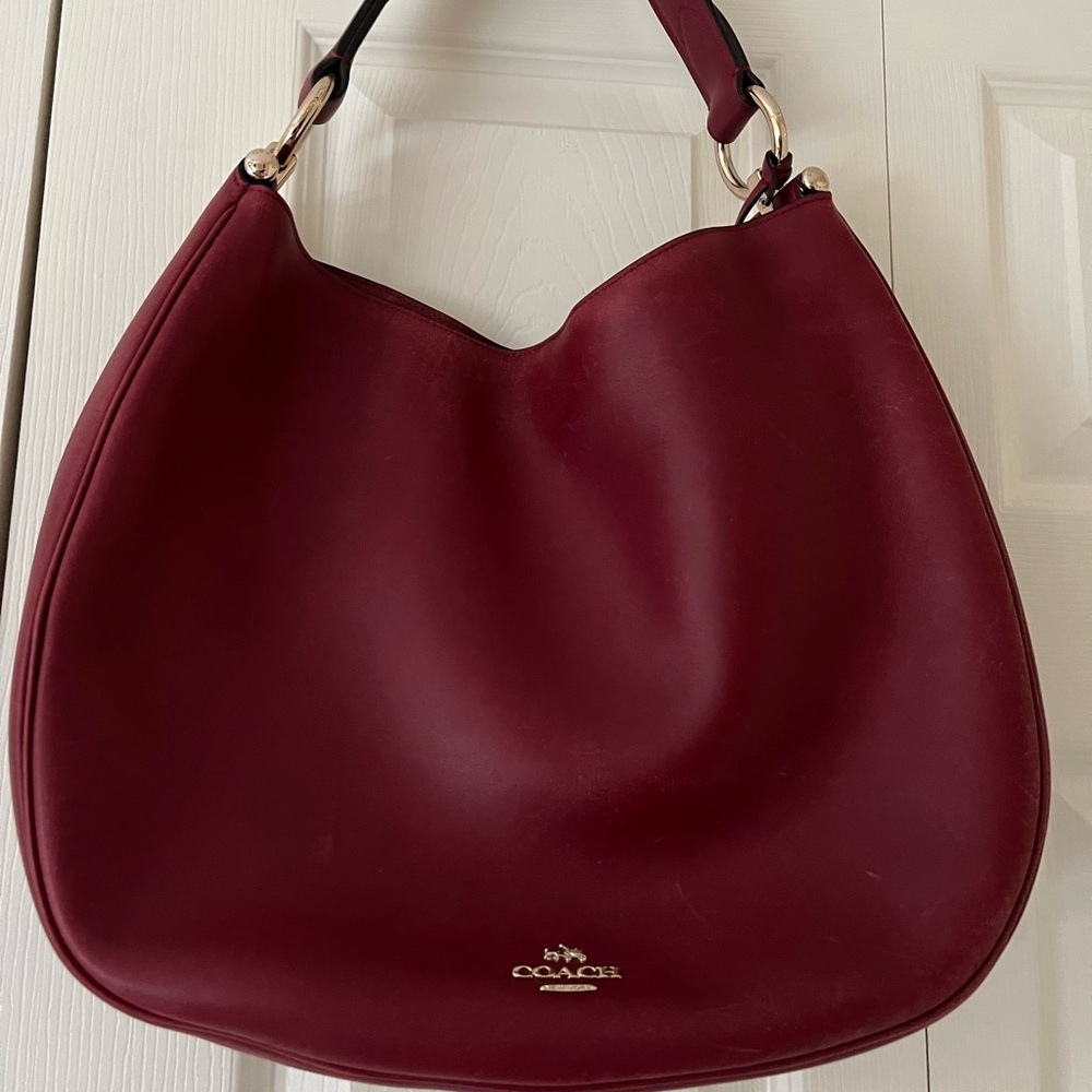 Coach Red shoulder bag with crossbody strap